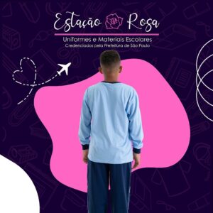 Camiseta Manga Longa Escolar Doce Poly - Imagem 2