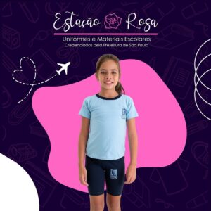 Baby Look Escolar Colégio Doce Poly