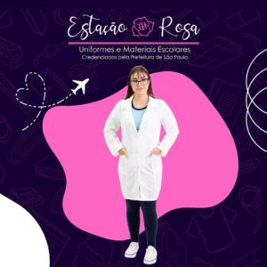 Jaleco Escolar Feminino Poly Master - Imagem 2