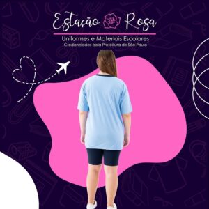 Camiseta Azul Claro Tradicional Sebastião Faria Zimbres - Imagem 3