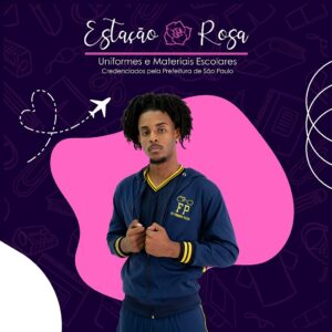 Jaqueta Flanelada Escolar Fernando Pessoa - Imagem 3