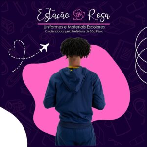 Jaqueta Flanelada Escolar Fernando Pessoa - Imagem 4