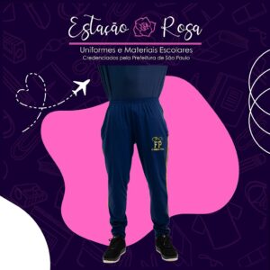 Calça Tradicional Flanelada Escolar Fernando Pessoa