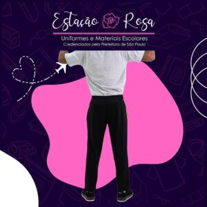 Calça Tradicional sem Flanela Escolar Pedro Taques - Imagem 3